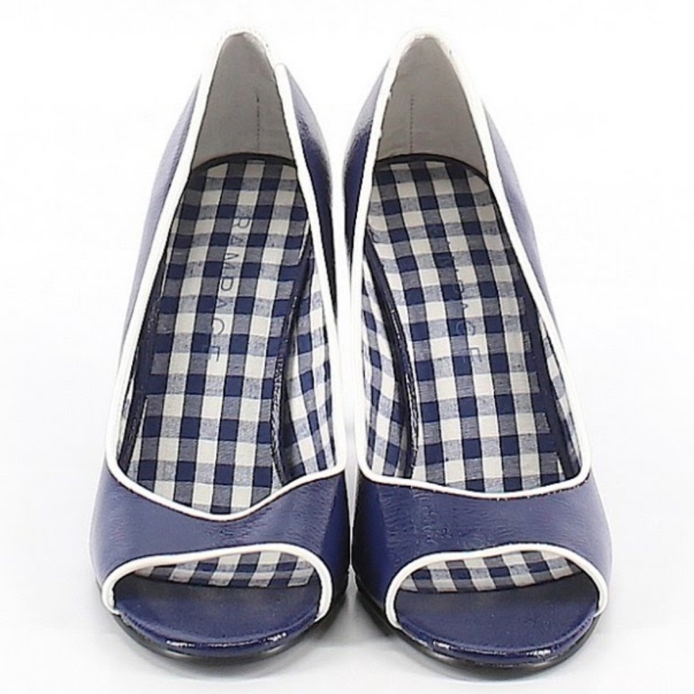 Blue high heels size 8